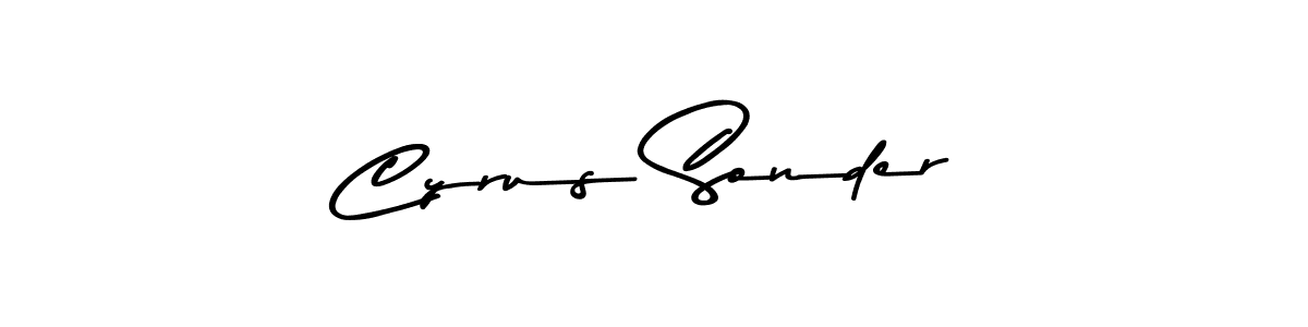 Cyrus Sonder stylish signature style. Best Handwritten Sign (Asem Kandis PERSONAL USE) for my name. Handwritten Signature Collection Ideas for my name Cyrus Sonder. Cyrus Sonder signature style 9 images and pictures png