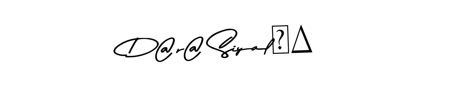 Create a beautiful signature design for name D@r@ Siyalπ∆. With this signature (Asem Kandis PERSONAL USE) fonts, you can make a handwritten signature for free. D@r@ Siyalπ∆ signature style 9 images and pictures png