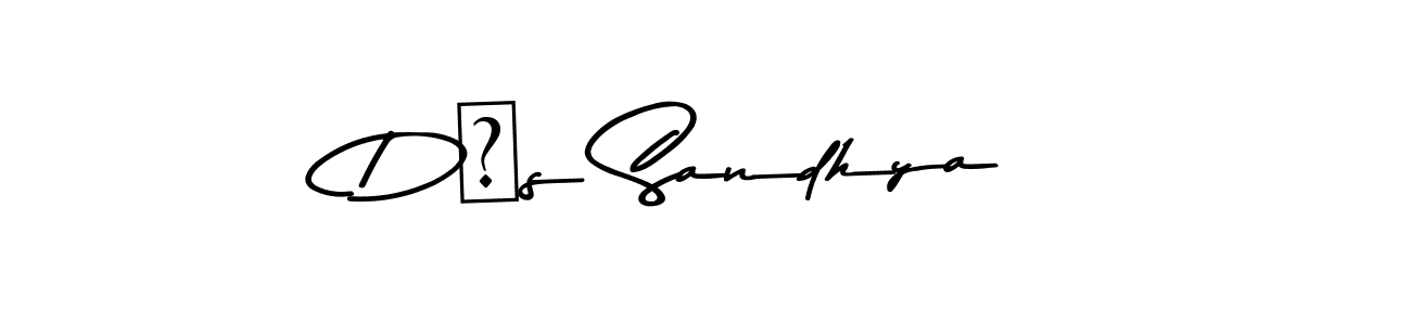 Create a beautiful signature design for name D❤s Sandhya. With this signature (Asem Kandis PERSONAL USE) fonts, you can make a handwritten signature for free. D❤s Sandhya signature style 9 images and pictures png