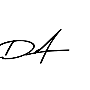 Create a beautiful signature design for name D A. With this signature (Asem Kandis PERSONAL USE) fonts, you can make a handwritten signature for free. D A signature style 9 images and pictures png