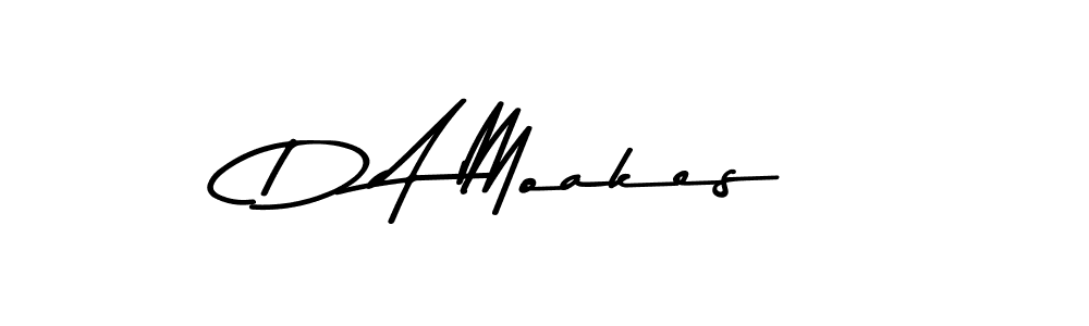 This is the best signature style for the D A Moakes name. Also you like these signature font (Asem Kandis PERSONAL USE). Mix name signature. D A Moakes signature style 9 images and pictures png