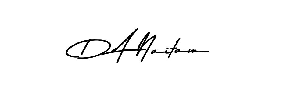 D A Naitam stylish signature style. Best Handwritten Sign (Asem Kandis PERSONAL USE) for my name. Handwritten Signature Collection Ideas for my name D A Naitam. D A Naitam signature style 9 images and pictures png