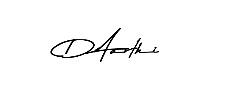 How to make D Aarthi signature? Asem Kandis PERSONAL USE is a professional autograph style. Create handwritten signature for D Aarthi name. D Aarthi signature style 9 images and pictures png