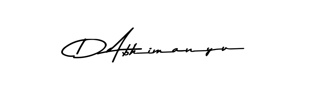 Design your own signature with our free online signature maker. With this signature software, you can create a handwritten (Asem Kandis PERSONAL USE) signature for name D Abhimanyu. D Abhimanyu signature style 9 images and pictures png