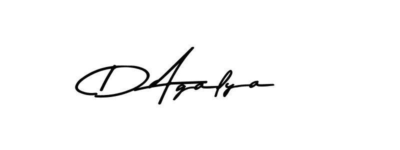 D Agalya stylish signature style. Best Handwritten Sign (Asem Kandis PERSONAL USE) for my name. Handwritten Signature Collection Ideas for my name D Agalya. D Agalya signature style 9 images and pictures png