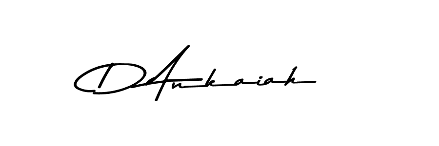 Make a beautiful signature design for name D Ankaiah. With this signature (Asem Kandis PERSONAL USE) style, you can create a handwritten signature for free. D Ankaiah signature style 9 images and pictures png