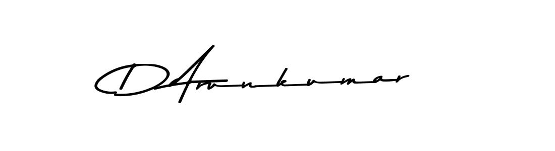 Make a short D Arunkumar signature style. Manage your documents anywhere anytime using Asem Kandis PERSONAL USE. Create and add eSignatures, submit forms, share and send files easily. D Arunkumar signature style 9 images and pictures png