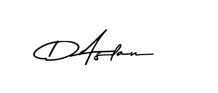 Use a signature maker to create a handwritten signature online. With this signature software, you can design (Asem Kandis PERSONAL USE) your own signature for name D Aslan. D Aslan signature style 9 images and pictures png