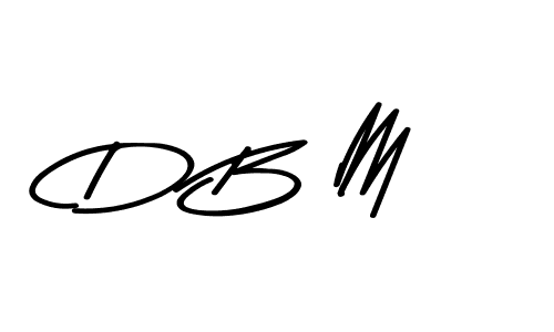 Asem Kandis PERSONAL USE is a professional signature style that is perfect for those who want to add a touch of class to their signature. It is also a great choice for those who want to make their signature more unique. Get D B M name to fancy signature for free. D B M signature style 9 images and pictures png