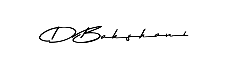 Make a beautiful signature design for name D Bakshani. With this signature (Asem Kandis PERSONAL USE) style, you can create a handwritten signature for free. D Bakshani signature style 9 images and pictures png