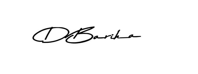 Make a beautiful signature design for name D Bariha. With this signature (Asem Kandis PERSONAL USE) style, you can create a handwritten signature for free. D Bariha signature style 9 images and pictures png