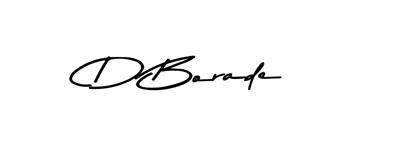 Also we have D Borade name is the best signature style. Create professional handwritten signature collection using Asem Kandis PERSONAL USE autograph style. D Borade signature style 9 images and pictures png