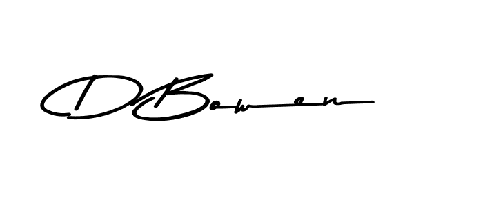 Make a beautiful signature design for name D Bowen. With this signature (Asem Kandis PERSONAL USE) style, you can create a handwritten signature for free. D Bowen signature style 9 images and pictures png