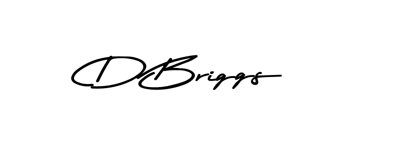 How to make D Briggs name signature. Use Asem Kandis PERSONAL USE style for creating short signs online. This is the latest handwritten sign. D Briggs signature style 9 images and pictures png
