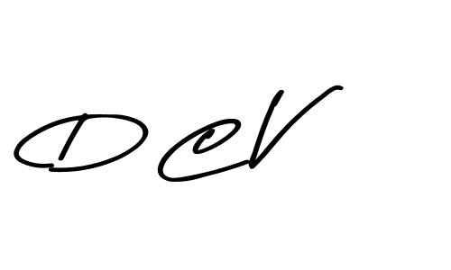 The best way (Asem Kandis PERSONAL USE) to make a short signature is to pick only two or three words in your name. The name D C V include a total of six letters. For converting this name. D C V signature style 9 images and pictures png