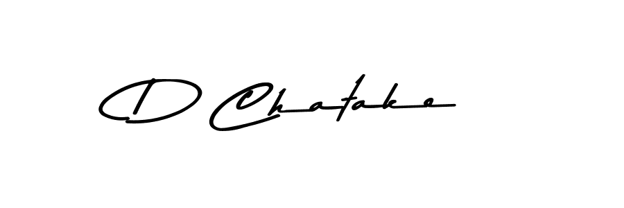 Design your own signature with our free online signature maker. With this signature software, you can create a handwritten (Asem Kandis PERSONAL USE) signature for name D Chatake. D Chatake signature style 9 images and pictures png