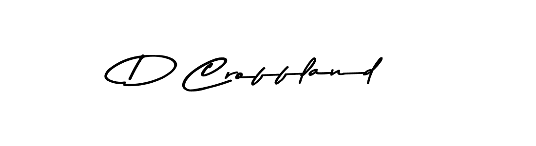 Make a beautiful signature design for name D Croffland. With this signature (Asem Kandis PERSONAL USE) style, you can create a handwritten signature for free. D Croffland signature style 9 images and pictures png