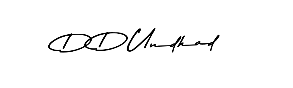 D D Undhad stylish signature style. Best Handwritten Sign (Asem Kandis PERSONAL USE) for my name. Handwritten Signature Collection Ideas for my name D D Undhad. D D Undhad signature style 9 images and pictures png