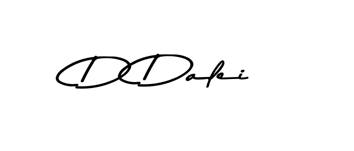 How to make D Dalei name signature. Use Asem Kandis PERSONAL USE style for creating short signs online. This is the latest handwritten sign. D Dalei signature style 9 images and pictures png