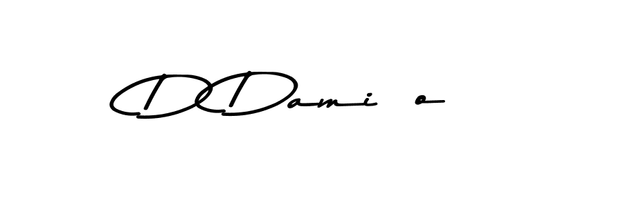 Create a beautiful signature design for name D Damião. With this signature (Asem Kandis PERSONAL USE) fonts, you can make a handwritten signature for free. D Damião signature style 9 images and pictures png