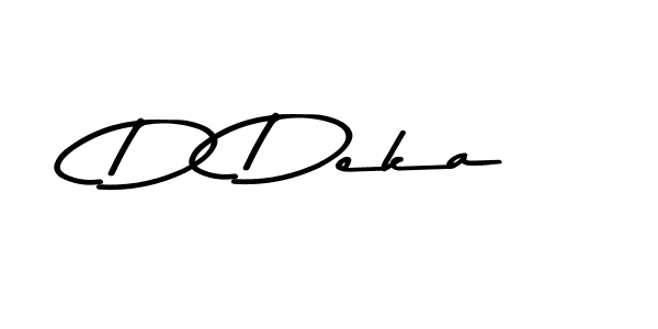 You should practise on your own different ways (Asem Kandis PERSONAL USE) to write your name (D Deka) in signature. don't let someone else do it for you. D Deka signature style 9 images and pictures png