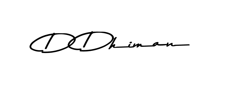 Use a signature maker to create a handwritten signature online. With this signature software, you can design (Asem Kandis PERSONAL USE) your own signature for name D Dhiman. D Dhiman signature style 9 images and pictures png