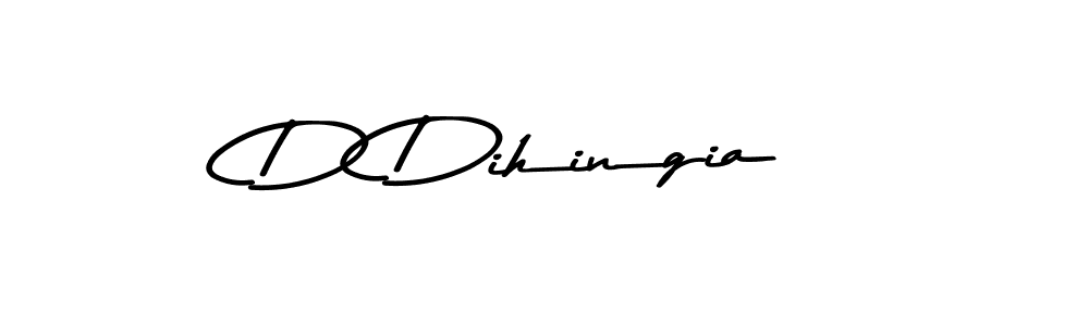 Design your own signature with our free online signature maker. With this signature software, you can create a handwritten (Asem Kandis PERSONAL USE) signature for name D Dihingia. D Dihingia signature style 9 images and pictures png