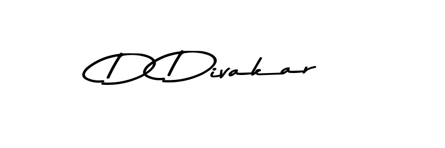 Make a beautiful signature design for name D Divakar. With this signature (Asem Kandis PERSONAL USE) style, you can create a handwritten signature for free. D Divakar signature style 9 images and pictures png