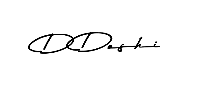 How to make D Doshi name signature. Use Asem Kandis PERSONAL USE style for creating short signs online. This is the latest handwritten sign. D Doshi signature style 9 images and pictures png