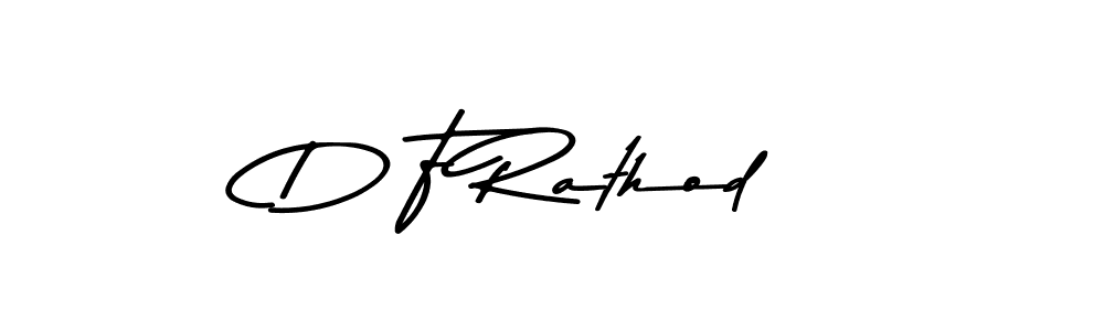 Asem Kandis PERSONAL USE is a professional signature style that is perfect for those who want to add a touch of class to their signature. It is also a great choice for those who want to make their signature more unique. Get D F Rathod name to fancy signature for free. D F Rathod signature style 9 images and pictures png