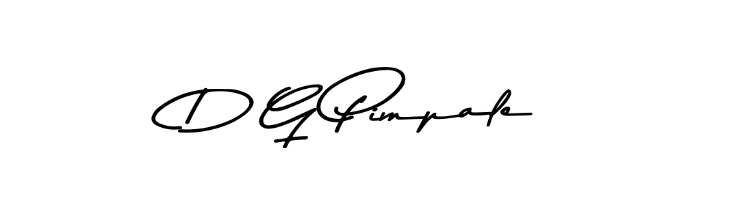 Design your own signature with our free online signature maker. With this signature software, you can create a handwritten (Asem Kandis PERSONAL USE) signature for name D G Pimpale. D G Pimpale signature style 9 images and pictures png