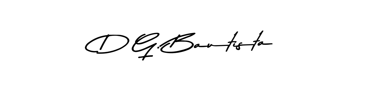 Create a beautiful signature design for name D G. Bautista. With this signature (Asem Kandis PERSONAL USE) fonts, you can make a handwritten signature for free. D G. Bautista signature style 9 images and pictures png