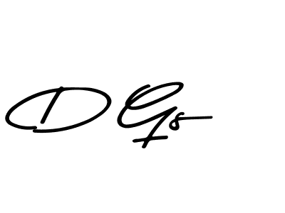 Create a beautiful signature design for name D Gs. With this signature (Asem Kandis PERSONAL USE) fonts, you can make a handwritten signature for free. D Gs signature style 9 images and pictures png