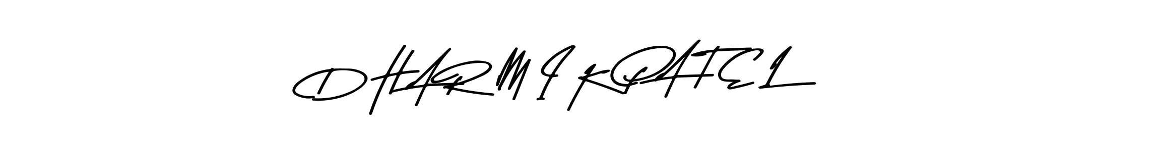 Similarly Asem Kandis PERSONAL USE is the best handwritten signature design. Signature creator online .You can use it as an online autograph creator for name D H A R M I K P A T E L. D H A R M I K P A T E L signature style 9 images and pictures png