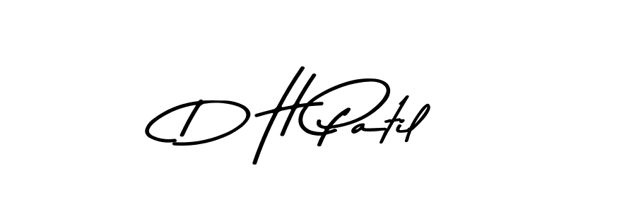 Use a signature maker to create a handwritten signature online. With this signature software, you can design (Asem Kandis PERSONAL USE) your own signature for name D H Patil. D H Patil signature style 9 images and pictures png