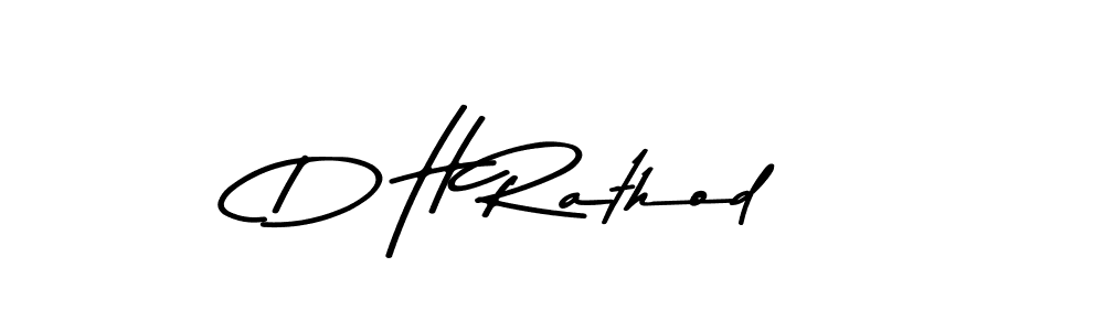 Design your own signature with our free online signature maker. With this signature software, you can create a handwritten (Asem Kandis PERSONAL USE) signature for name D H Rathod. D H Rathod signature style 9 images and pictures png