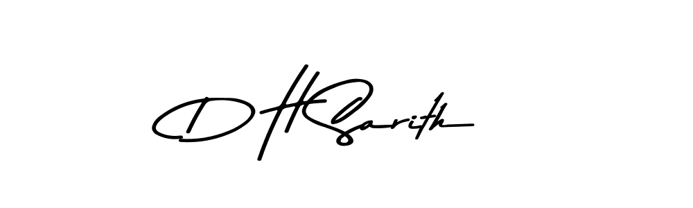 You should practise on your own different ways (Asem Kandis PERSONAL USE) to write your name (D H Sarith) in signature. don't let someone else do it for you. D H Sarith signature style 9 images and pictures png