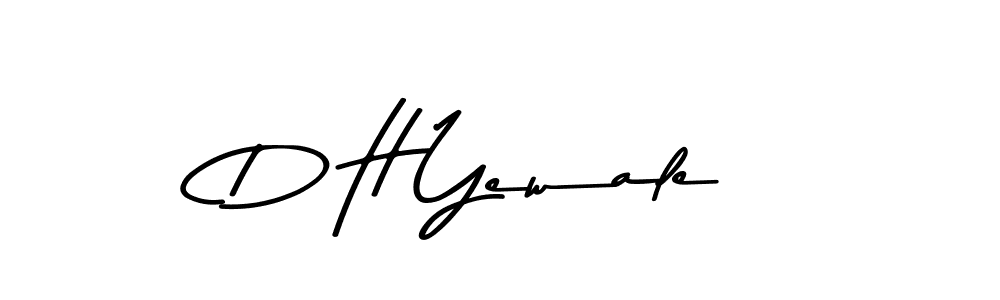 D H Yewale stylish signature style. Best Handwritten Sign (Asem Kandis PERSONAL USE) for my name. Handwritten Signature Collection Ideas for my name D H Yewale. D H Yewale signature style 9 images and pictures png