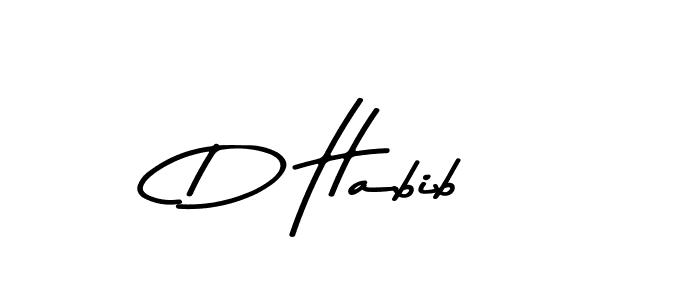 Best and Professional Signature Style for D Habib. Asem Kandis PERSONAL USE Best Signature Style Collection. D Habib signature style 9 images and pictures png