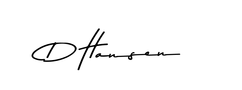 Design your own signature with our free online signature maker. With this signature software, you can create a handwritten (Asem Kandis PERSONAL USE) signature for name D Hansen. D Hansen signature style 9 images and pictures png