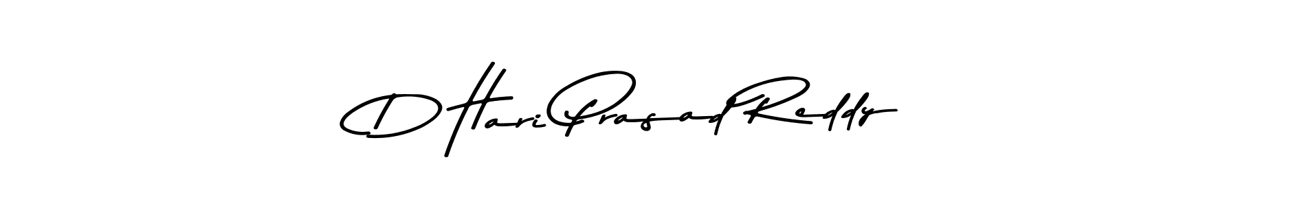 Make a beautiful signature design for name D Hari Prasad Reddy. With this signature (Asem Kandis PERSONAL USE) style, you can create a handwritten signature for free. D Hari Prasad Reddy signature style 9 images and pictures png