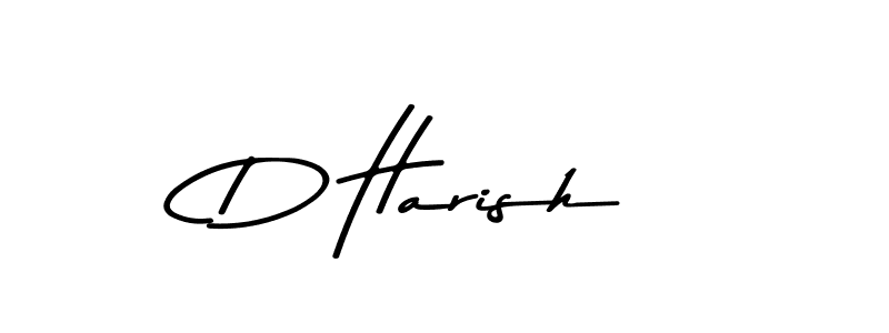 Make a beautiful signature design for name D Harish. With this signature (Asem Kandis PERSONAL USE) style, you can create a handwritten signature for free. D Harish signature style 9 images and pictures png
