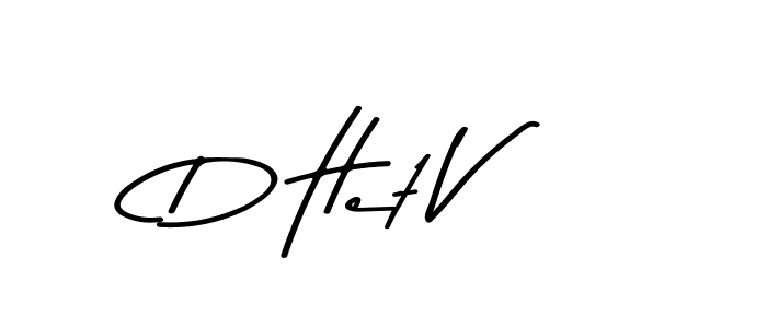 D Het V stylish signature style. Best Handwritten Sign (Asem Kandis PERSONAL USE) for my name. Handwritten Signature Collection Ideas for my name D Het V. D Het V signature style 9 images and pictures png