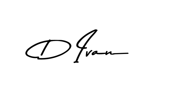 Create a beautiful signature design for name D Ivan. With this signature (Asem Kandis PERSONAL USE) fonts, you can make a handwritten signature for free. D Ivan signature style 9 images and pictures png