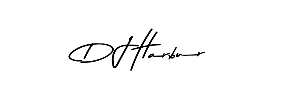Use a signature maker to create a handwritten signature online. With this signature software, you can design (Asem Kandis PERSONAL USE) your own signature for name D J Harbur. D J Harbur signature style 9 images and pictures png