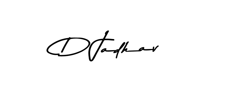 Design your own signature with our free online signature maker. With this signature software, you can create a handwritten (Asem Kandis PERSONAL USE) signature for name D Jadhav. D Jadhav signature style 9 images and pictures png