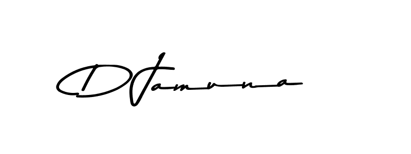 How to make D Jamuna signature? Asem Kandis PERSONAL USE is a professional autograph style. Create handwritten signature for D Jamuna name. D Jamuna signature style 9 images and pictures png