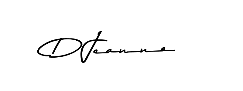 Create a beautiful signature design for name D Jeanne. With this signature (Asem Kandis PERSONAL USE) fonts, you can make a handwritten signature for free. D Jeanne signature style 9 images and pictures png