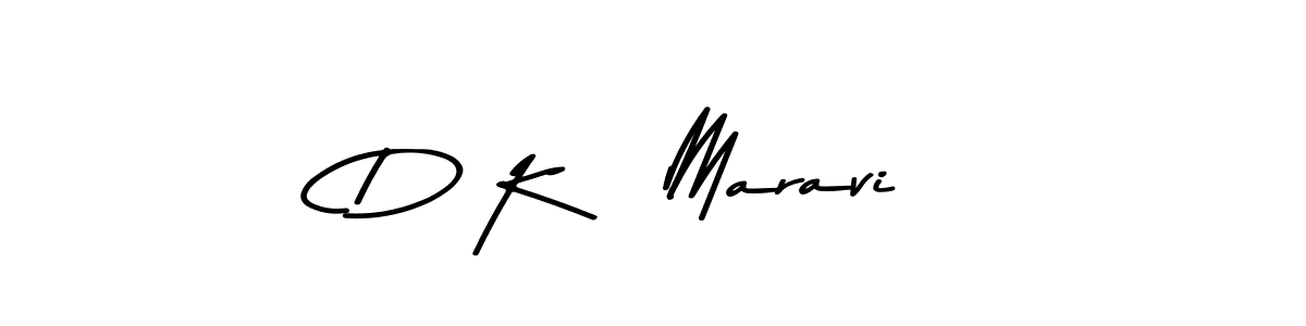 How to make D K   Maravi name signature. Use Asem Kandis PERSONAL USE style for creating short signs online. This is the latest handwritten sign. D K   Maravi signature style 9 images and pictures png