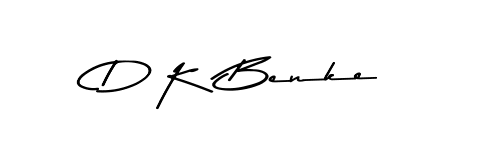 Also You can easily find your signature by using the search form. We will create D K  Benke name handwritten signature images for you free of cost using Asem Kandis PERSONAL USE sign style. D K  Benke signature style 9 images and pictures png